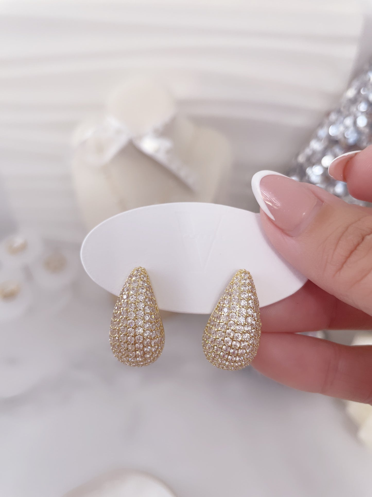Drops Earrings | Full Zirconia - Vanytel