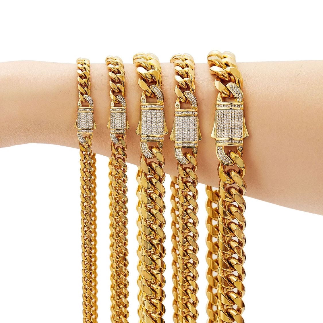 Cubana con Cierre en Zirconia Cúbica - Vanytel