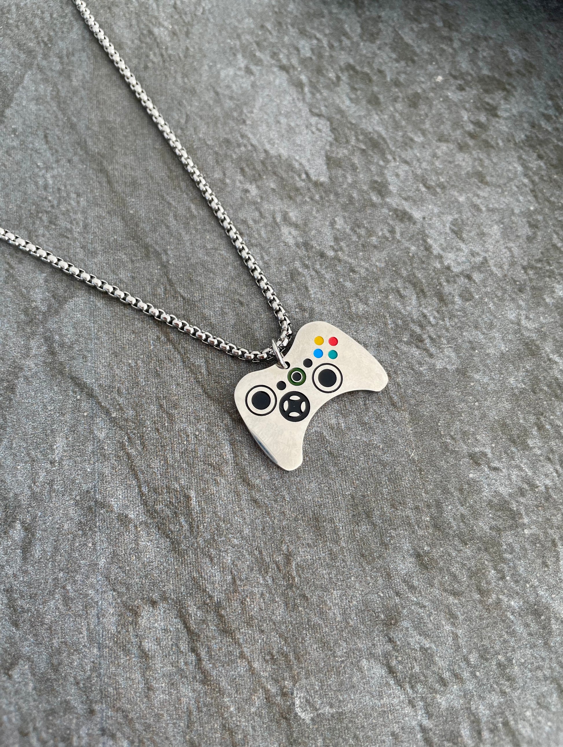 Collar de Hombre con Colgante Control Xbox Cadena de Caja 27" - Vanytel