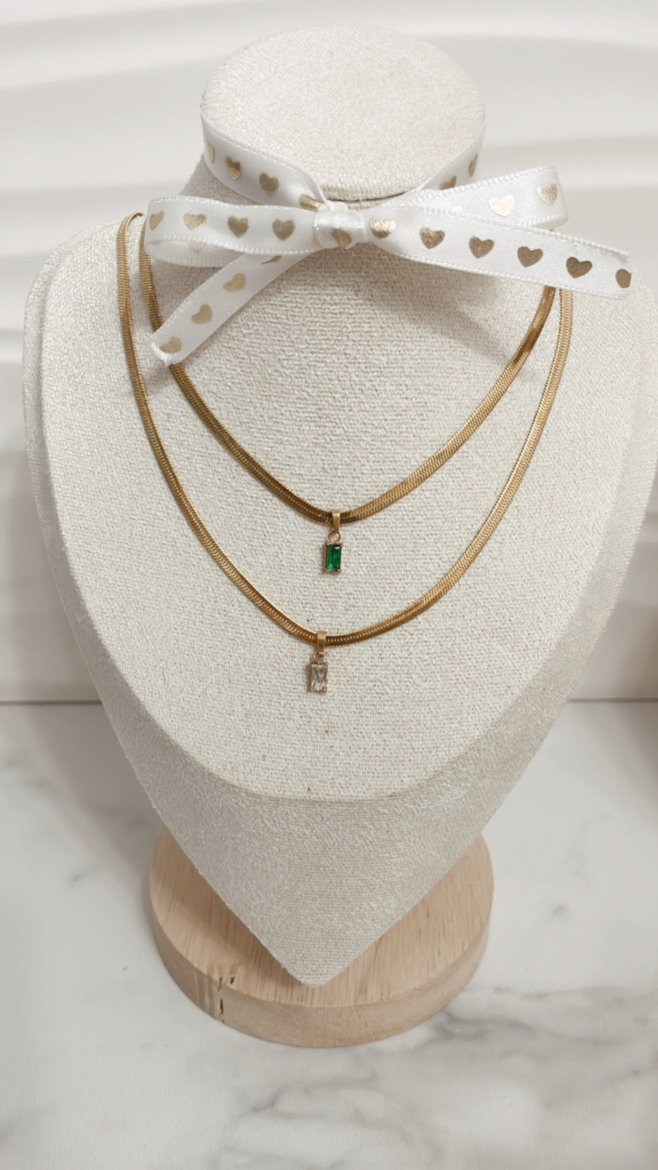 Kendall, Snake Necklace, Gold Stainless Steel - Vanytel