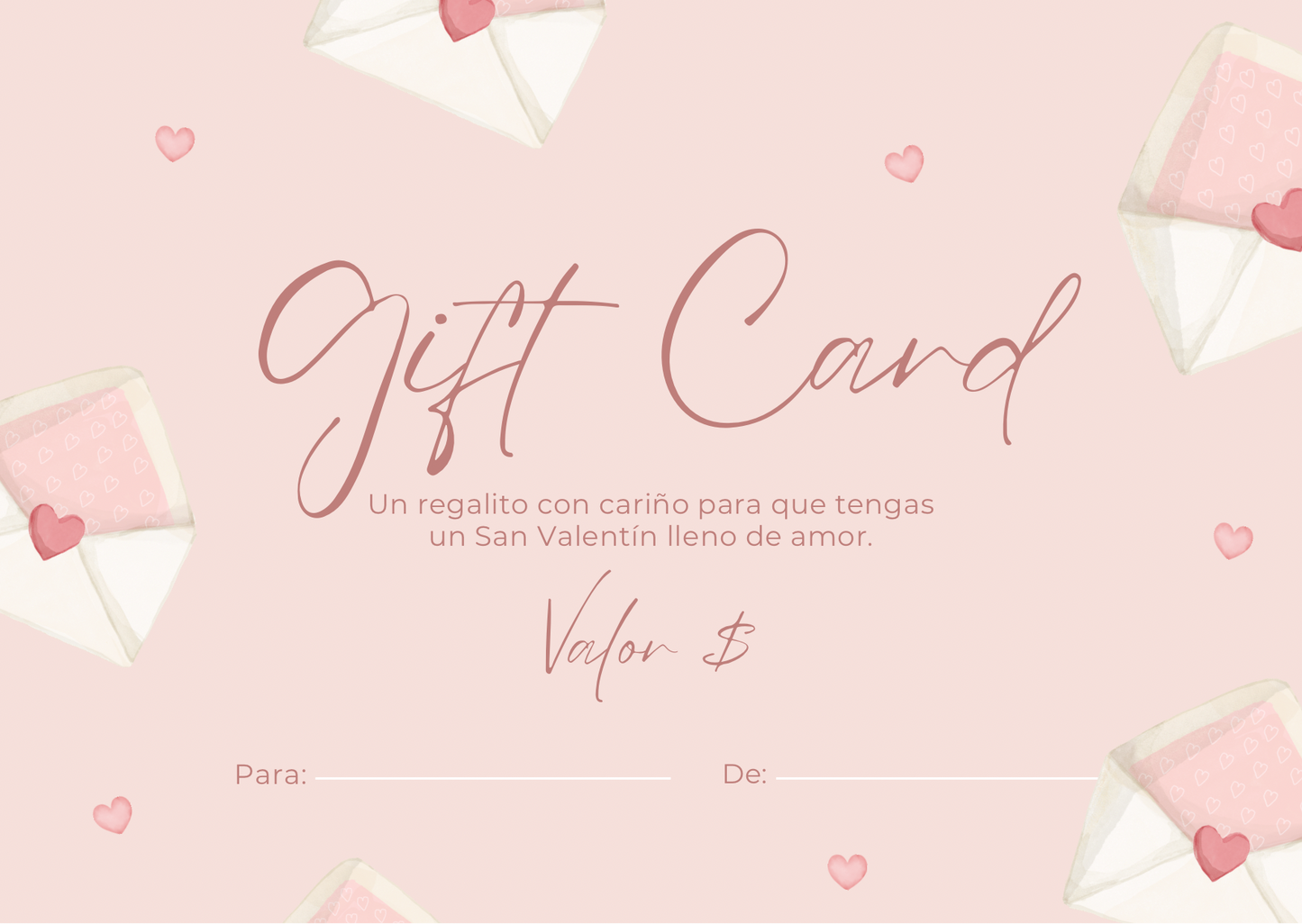 Gift Card 💕 Feliz día de San Valentín - Vanytel