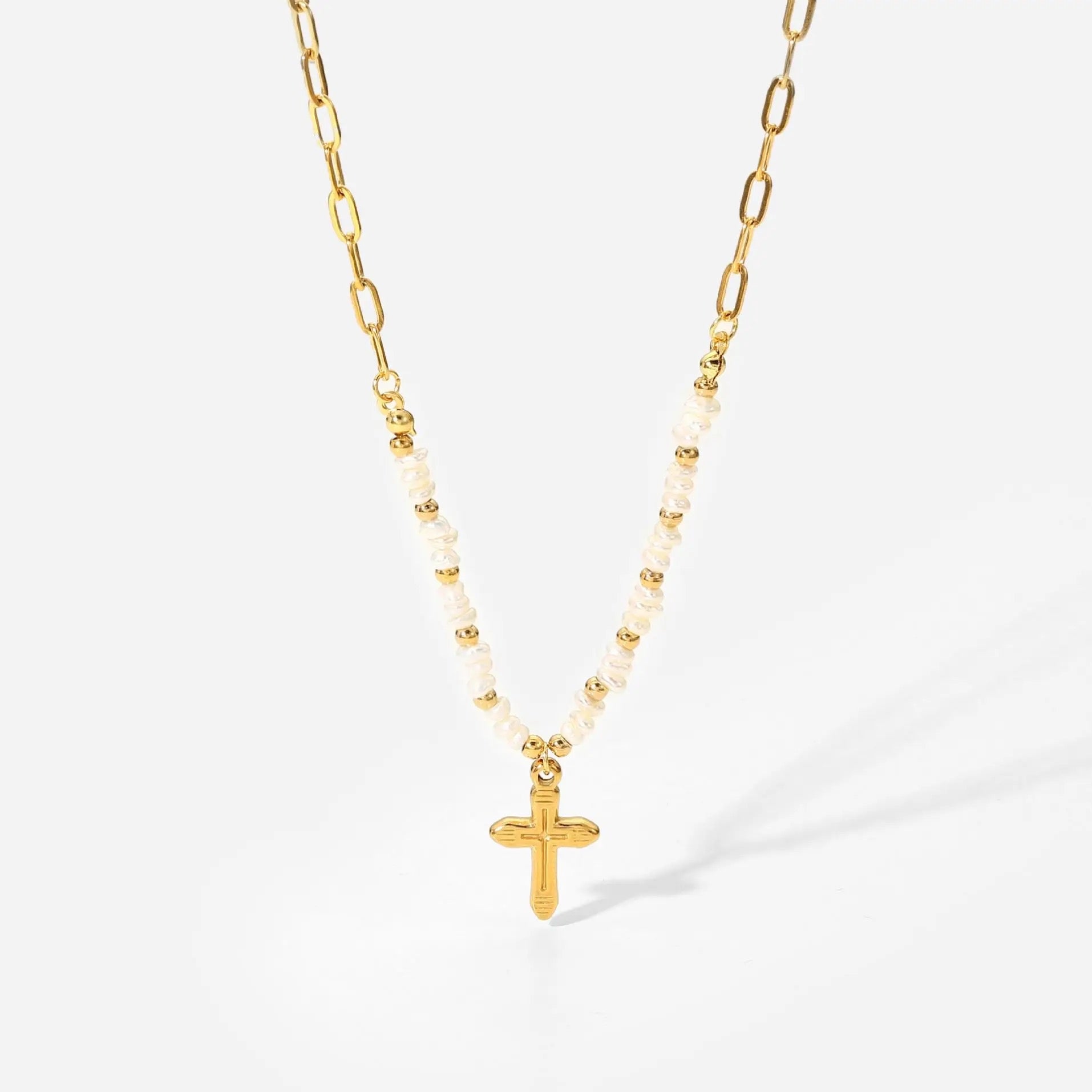 Crucecita Pearl Necklace 18” - Vanytel
