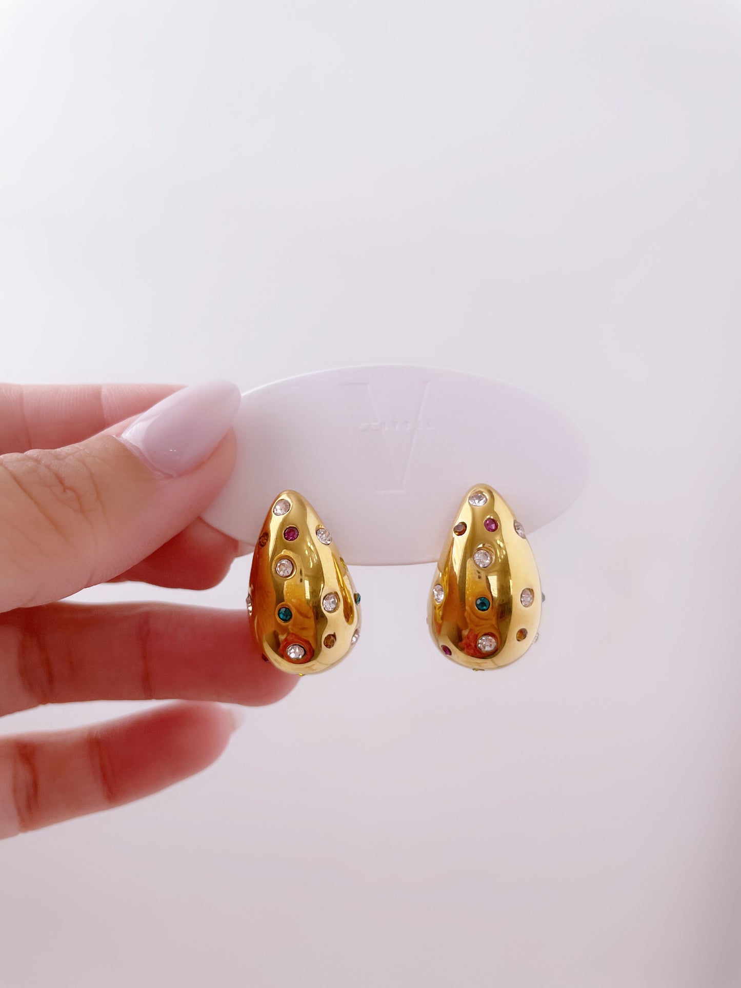 Bold Drops Studs | Sparkle - Vanytel