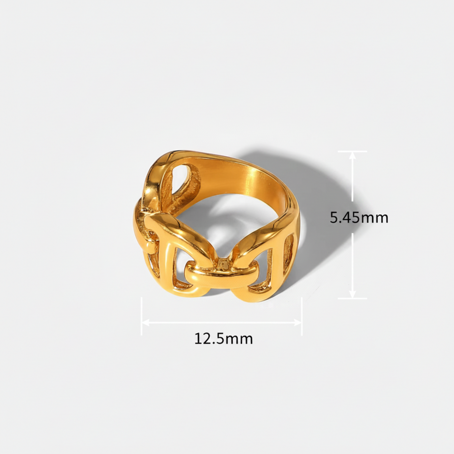 Gigi Ring, Women's Gold Stainless Steel Ring