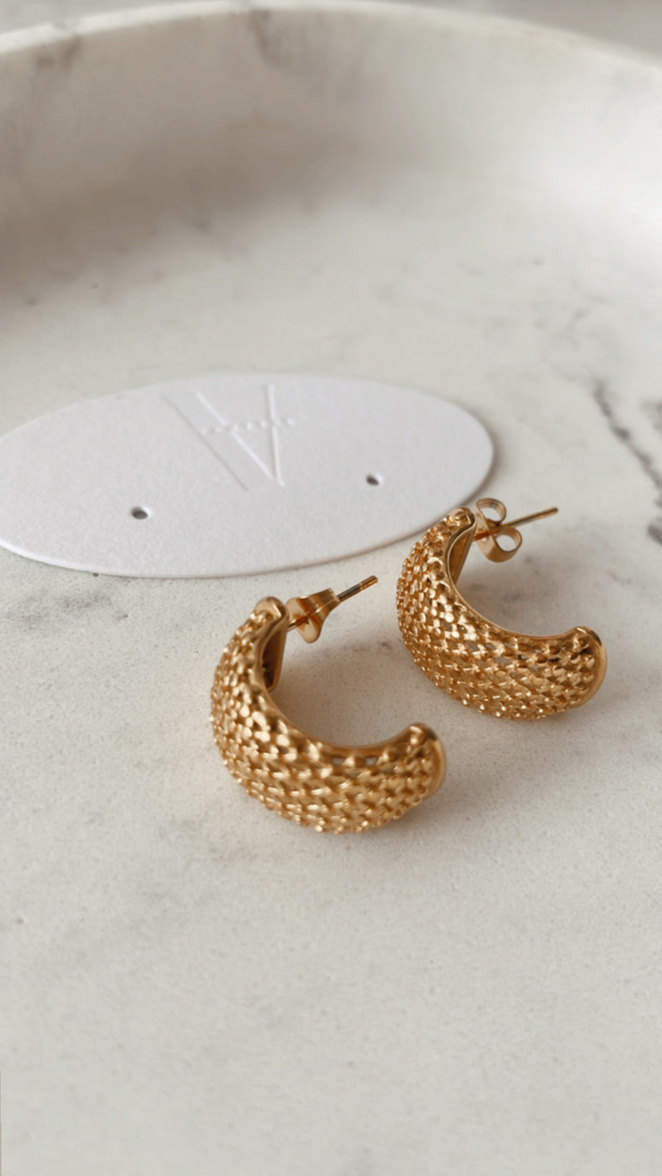 Darlin Stud Earrings, Women, Stainless Steel - Vanytel