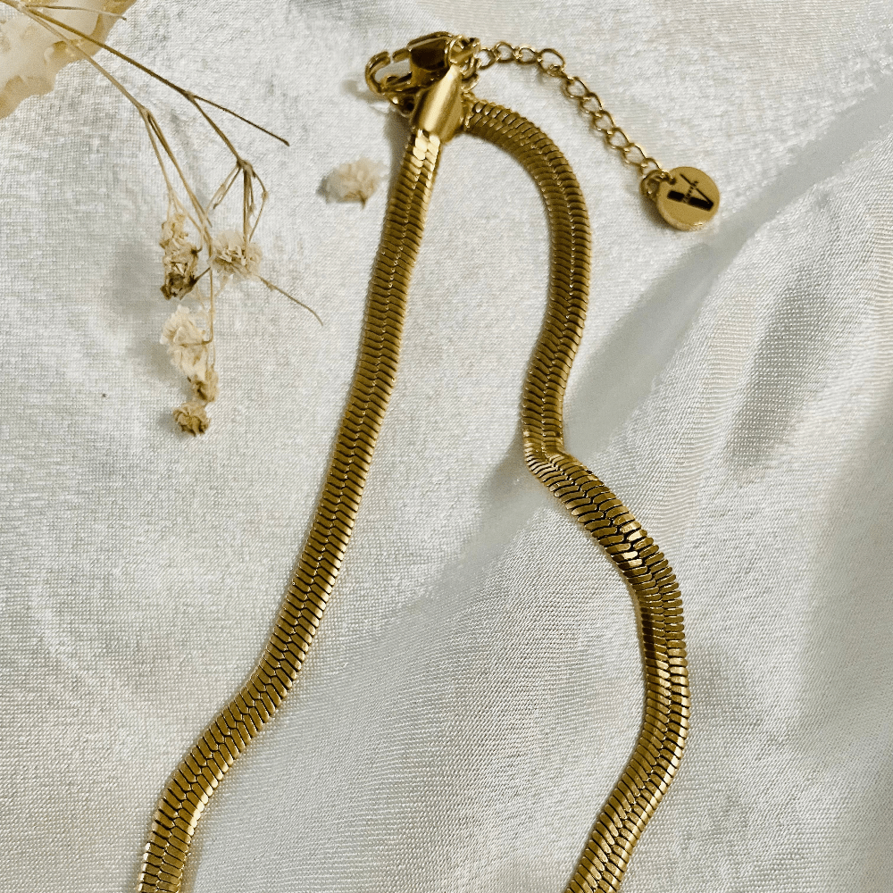 Cinderella Choker Dorado en Acero Inoxidable con Circonia para Mujer | Vanytel - VANYTEL - Vanytel
