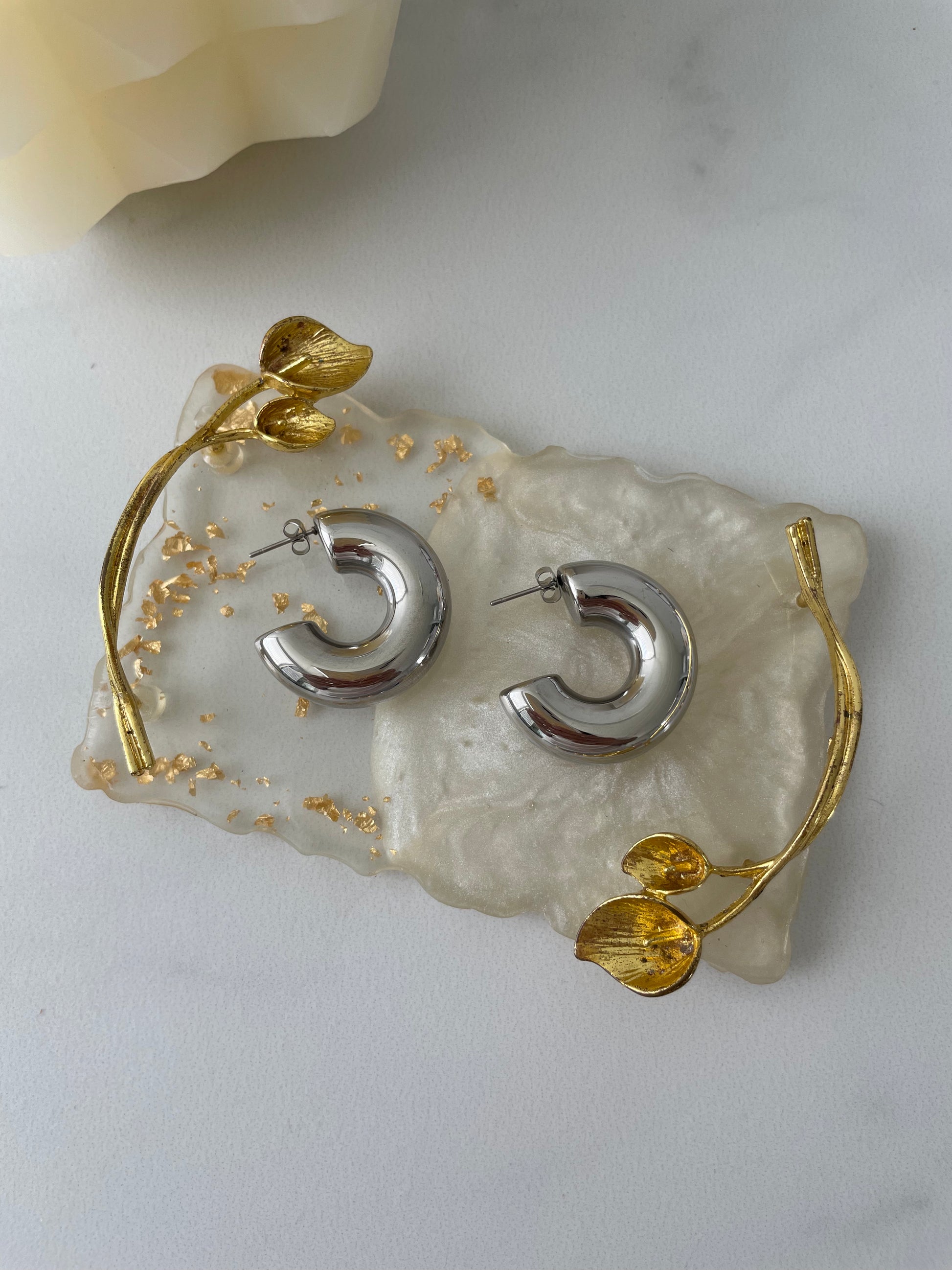 Chunky Hoops Earrings - Vanytel 