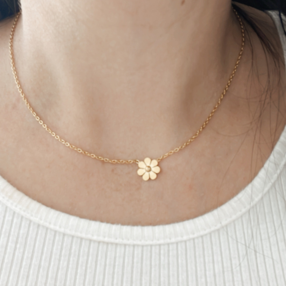 Flor Necklace en Acero Inoxidable para Mujer o Niña - Vanytel 