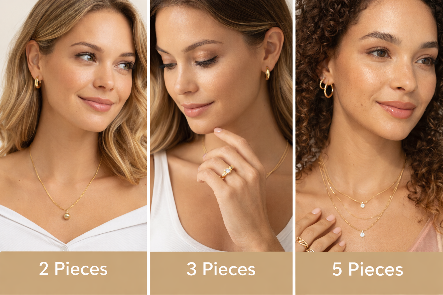 Assortments 2, 3 and 5 pieces