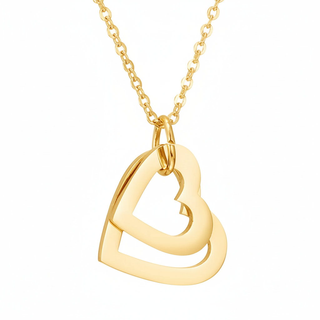 Collar Mis Amores con Dijes de Corazón para Mujer en Acero Inoxidable | Vanytel