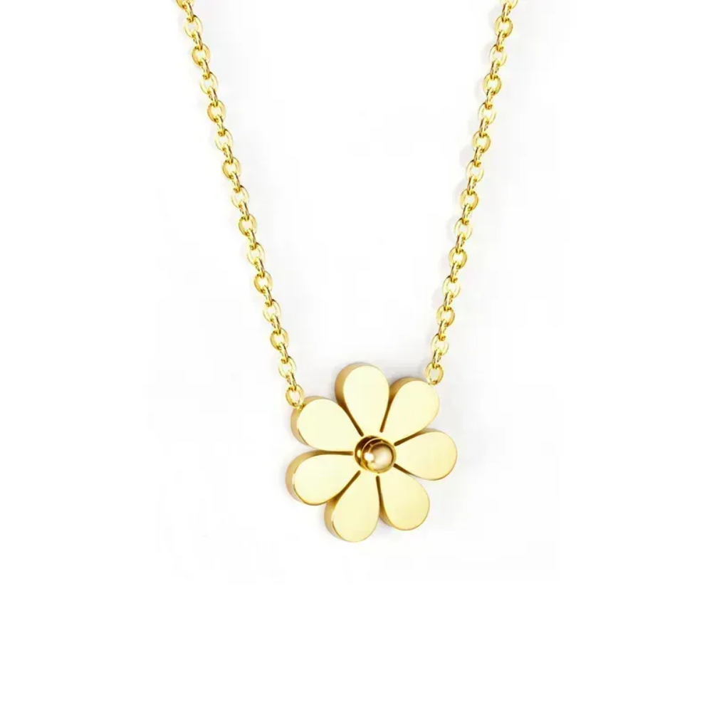 Flor Necklace en Acero Inoxidable para Mujer o Niña - Vanytel 