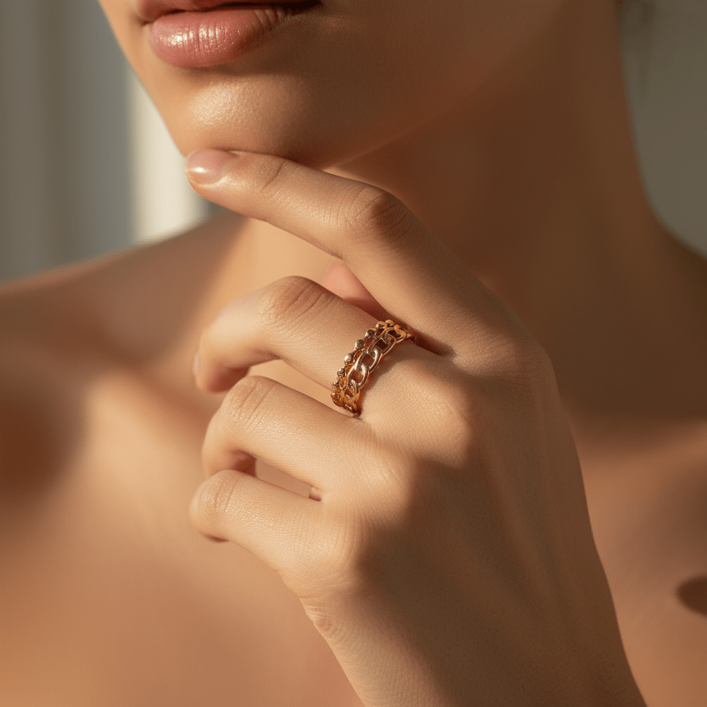 Anillo Gretta Ajustable en Dorado para Mujer en Acero Inoxidable | Vanytel - VANYTEL - Vanytel