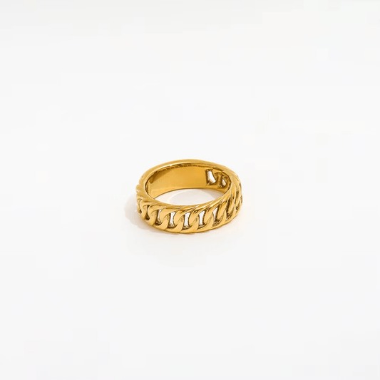 Anillo Liza Dorado para Mujer en Acero Inoxidable | Vanytel - VANYTEL - Vanytel