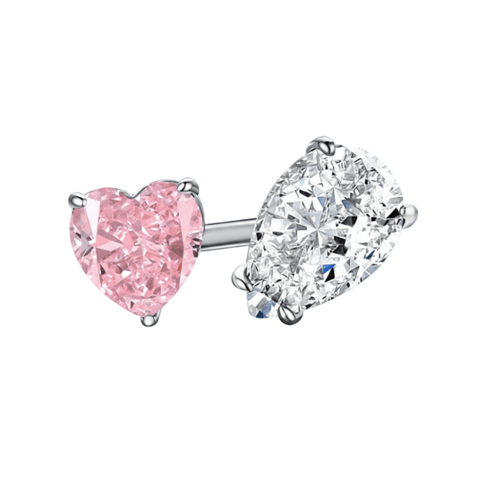 Anillo Pink Heart & Icing Ajustable en Plata Esterlina 925 para Mujer | Vanytel - VANYTEL - Vanytel