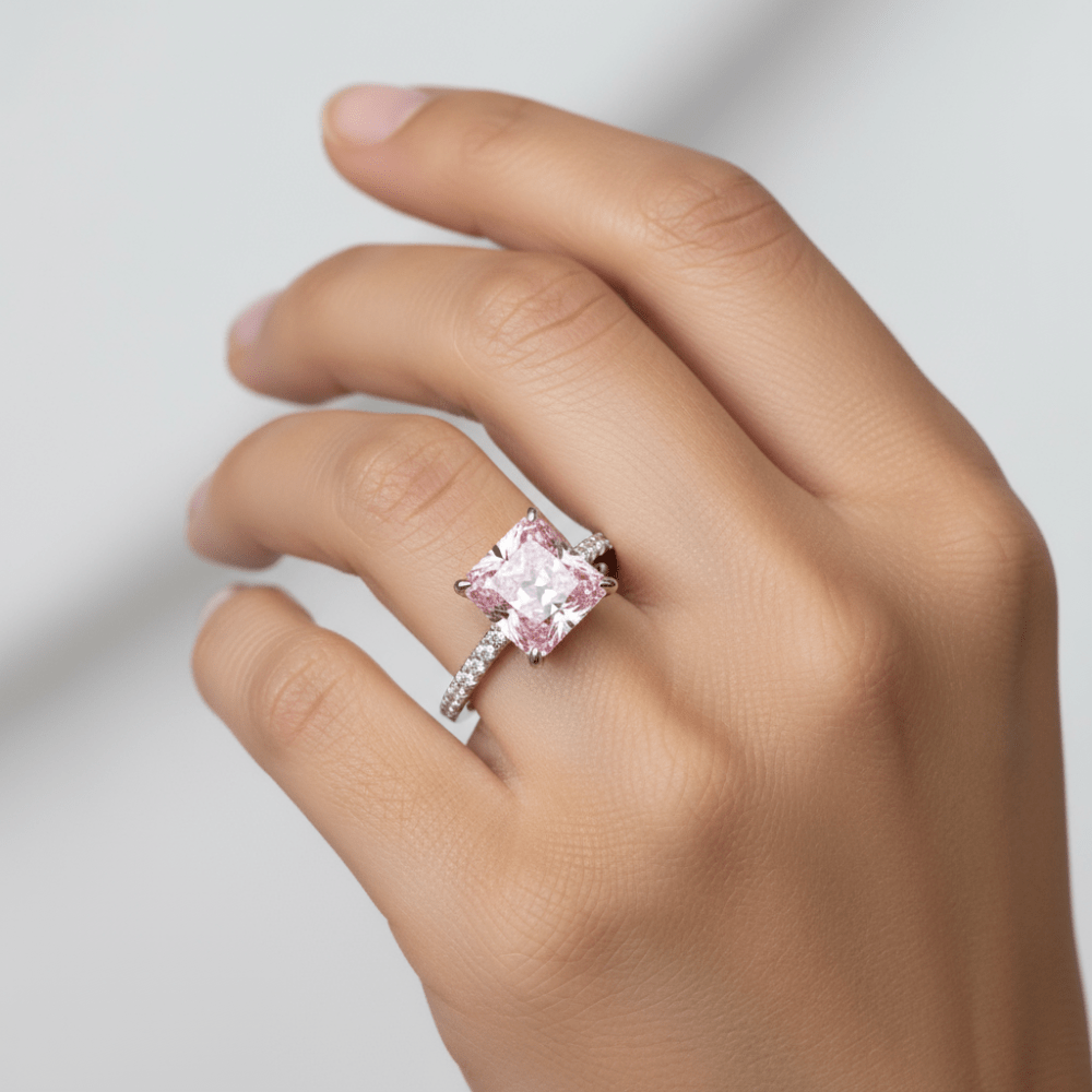 Anillo Pink Parfait en Plata Esterlina 925 con Piedra Rosa para Mujer | Vanytel - VANYTEL - Vanytel