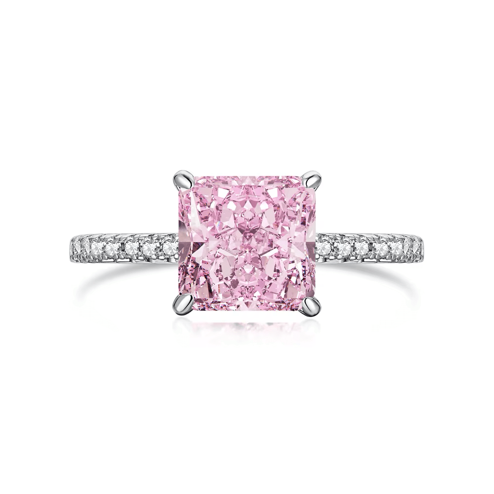 Anillo Pink Parfait en Plata Esterlina 925 con Piedra Rosa para Mujer | Vanytel - VANYTEL - Vanytel
