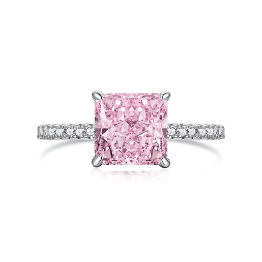 Anillo Pink Parfait en Plata Esterlina 925 con Piedra Rosa para Mujer | Vanytel - VANYTEL - Vanytel