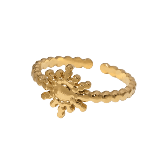 Anillo Solecito Adjustable Dorado para Mujer en Acero Inoxidable | Vanytel - VANYTEL - Vanytel