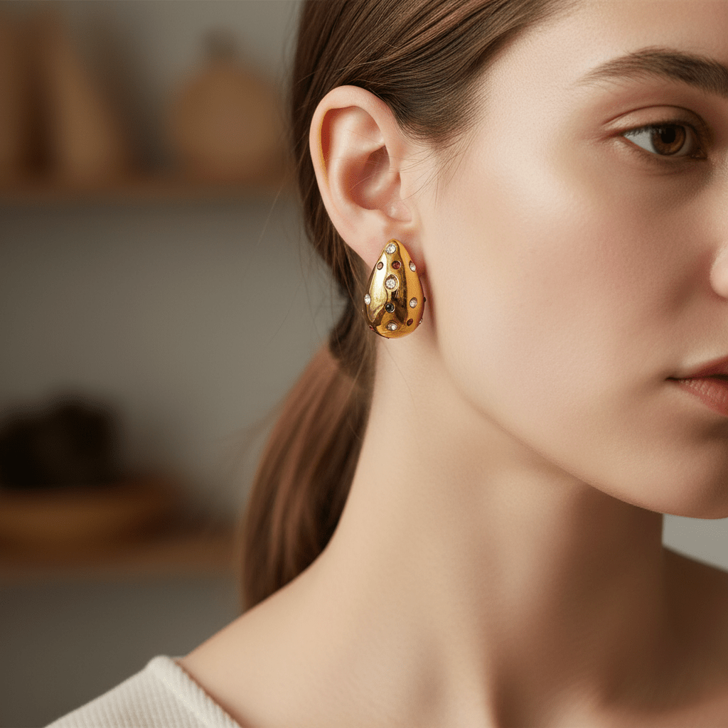 Bold Drops Studs | Sparkle - VANYTEL - Vanytel