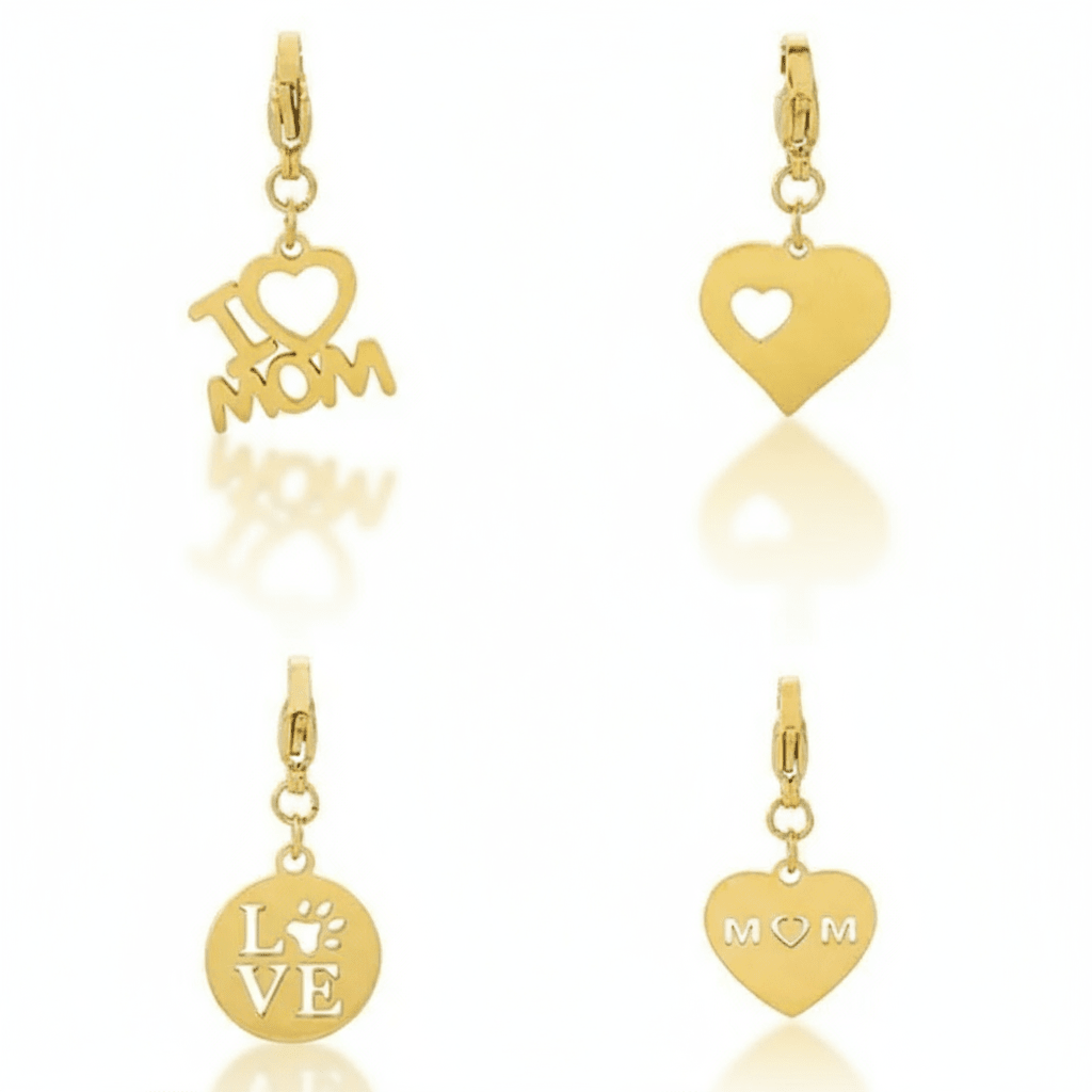 Charms Dorados y Plateados en Acero Inoxidable Mujer | Vanytel - VANYTEL - Vanytel