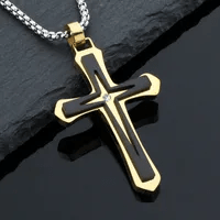 Collar con Dije de Cruz Estilo Moderno para Hombre en Acero Inoxidable | Vanytel - VANYTEL - VANYTEL