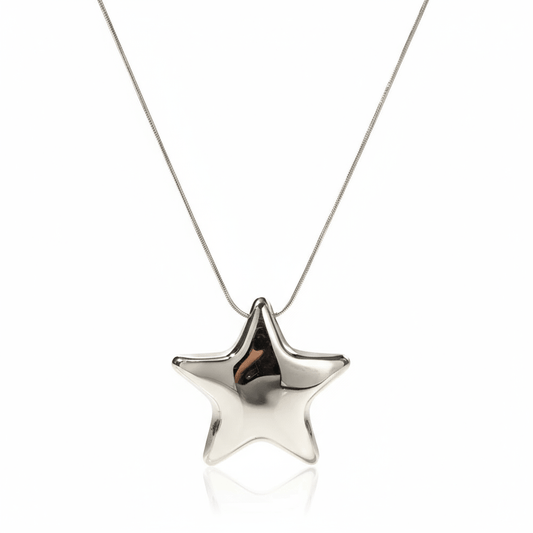 Collar Estrella en Plata para Mujer en Acero Inoxidable | Vanytel - VANYTEL - Vanytel