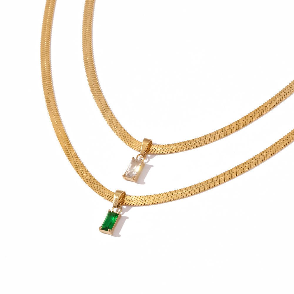 Collar Kendall en Dos Tonos Dorado para Mujer en Acero Inoxidable | Vanytel - VANYTEL - Vanytel