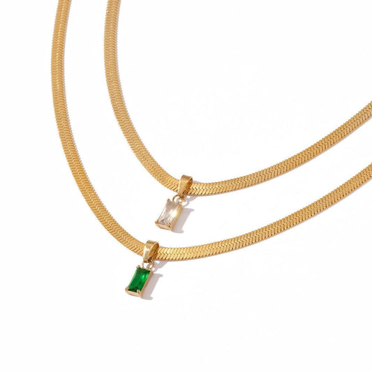 Collar Kendall en Dos Tonos Dorado para Mujer en Acero Inoxidable | Vanytel - VANYTEL - Vanytel