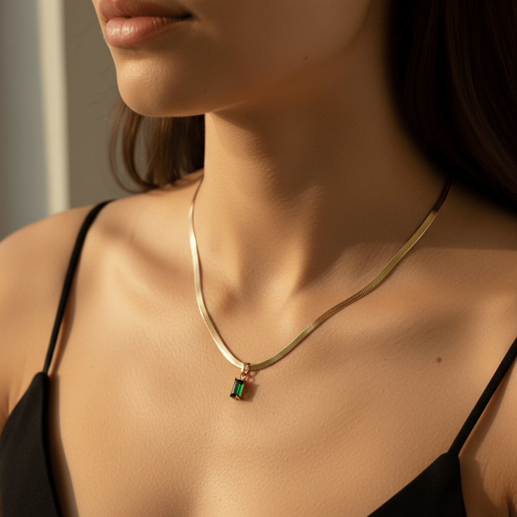 Collar Kendall en Dos Tonos Dorado para Mujer en Acero Inoxidable | Vanytel - VANYTEL - Vanytel