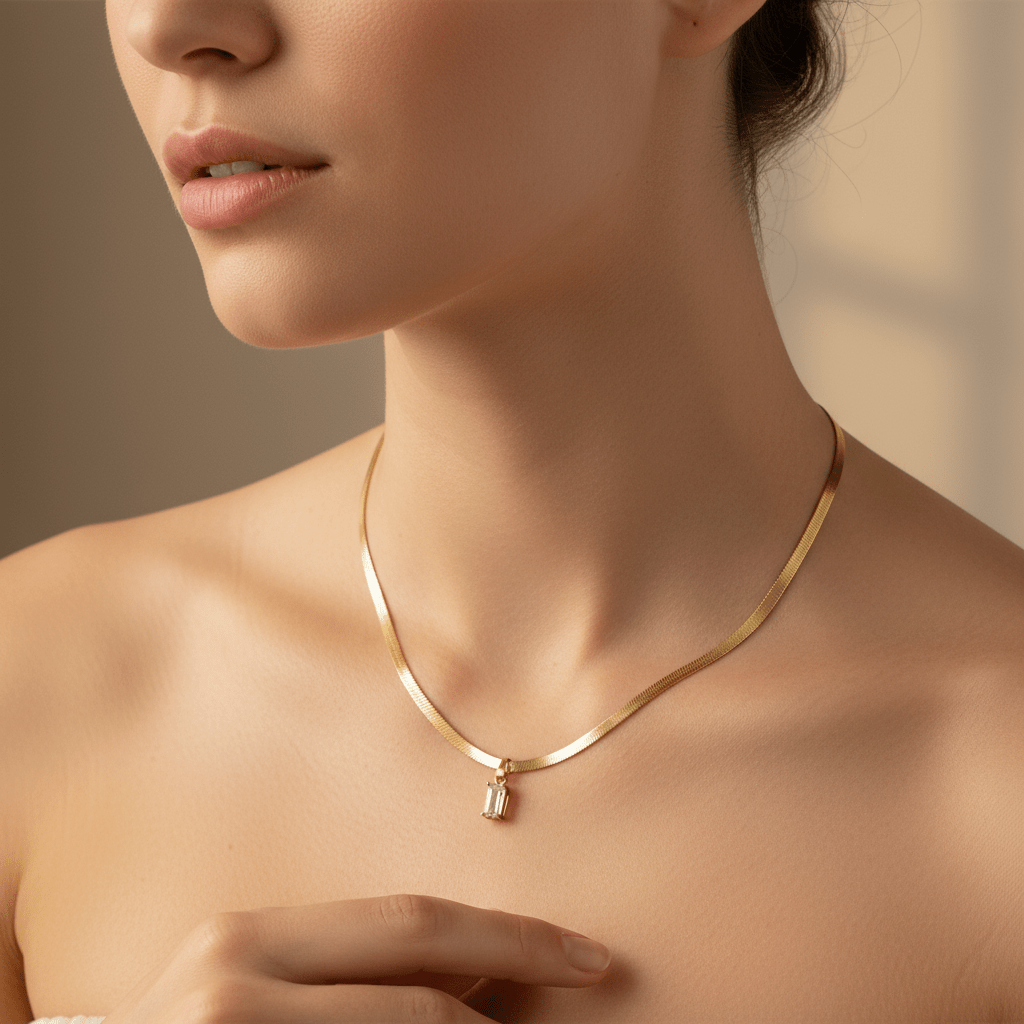 Collar Kendall en Dos Tonos Dorado para Mujer en Acero Inoxidable | Vanytel - VANYTEL - Vanytel