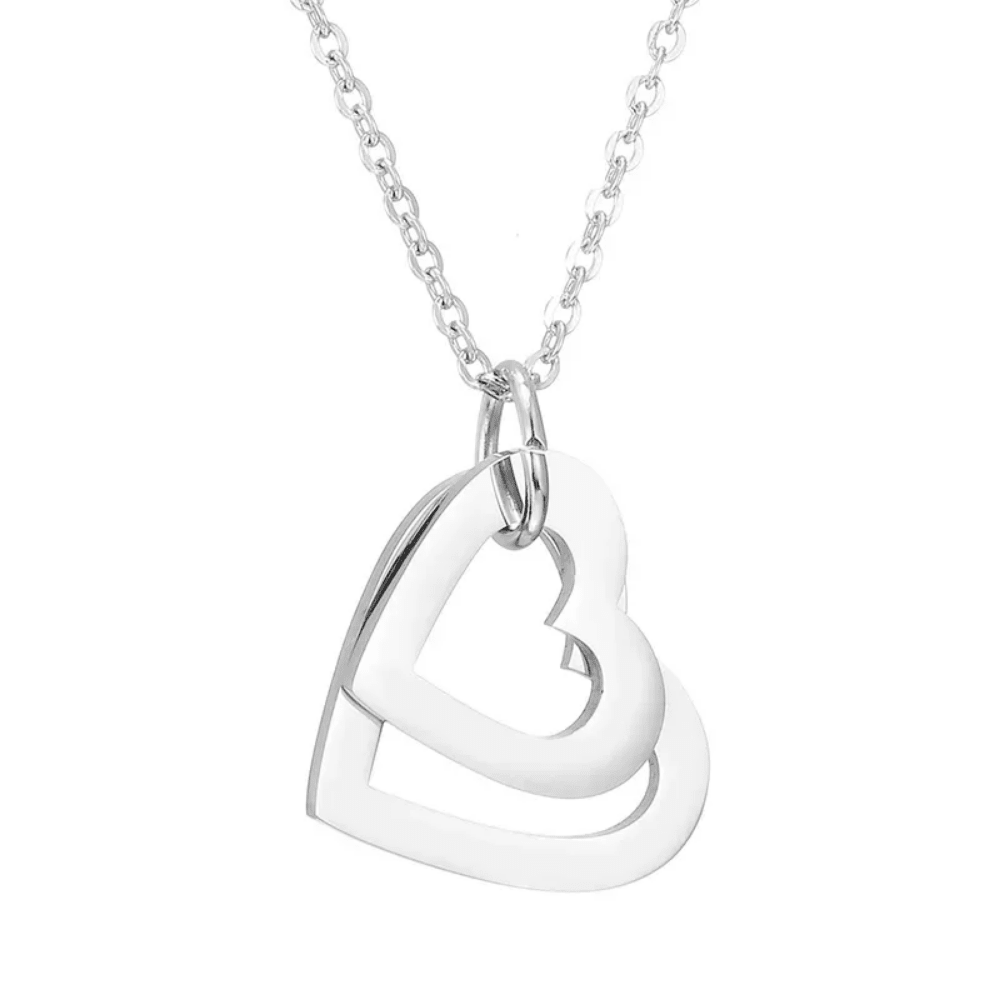 Collar Mis Amores con Dijes de Corazón para Mujer en Acero Inoxidable | Vanytel - VANYTEL - Vanytel