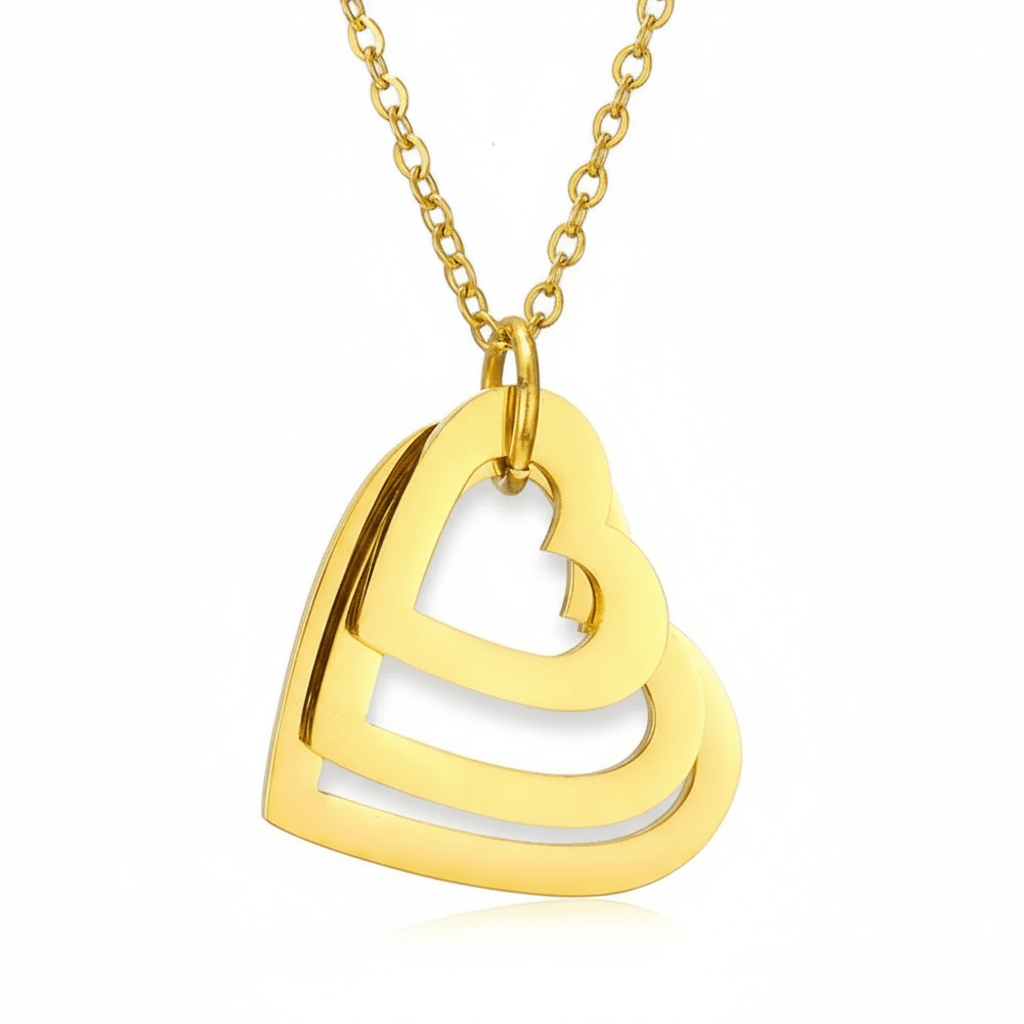 Collar Mis Amores con Dijes de Corazón para Mujer en Acero Inoxidable | Vanytel - VANYTEL - Vanytel