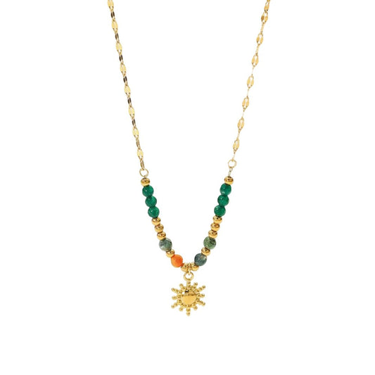 Collar Solecito Dorado de Acero Inoxidable para Mujer | Vanytel - VANYTEL - Vanytel