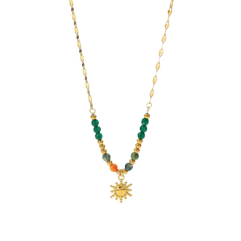 Collar Solecito Dorado de Acero Inoxidable para Mujer | Vanytel