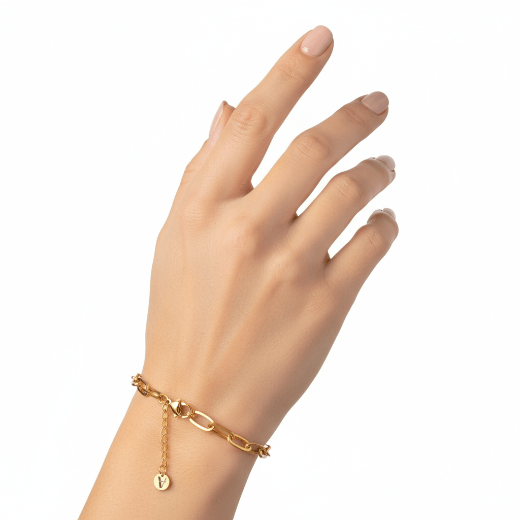 Pulsera Básica de Paperclip Unisex en Acero Inoxidable | Vanytel - VANYTEL - Vanytel