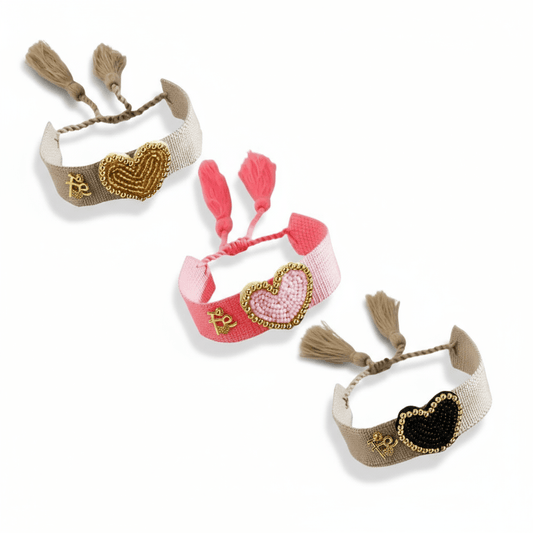 Pulsera Corazón Lleno de Fe Artesanal para Mujer en Hilo | Vanytel - VANYTEL - Vanytel