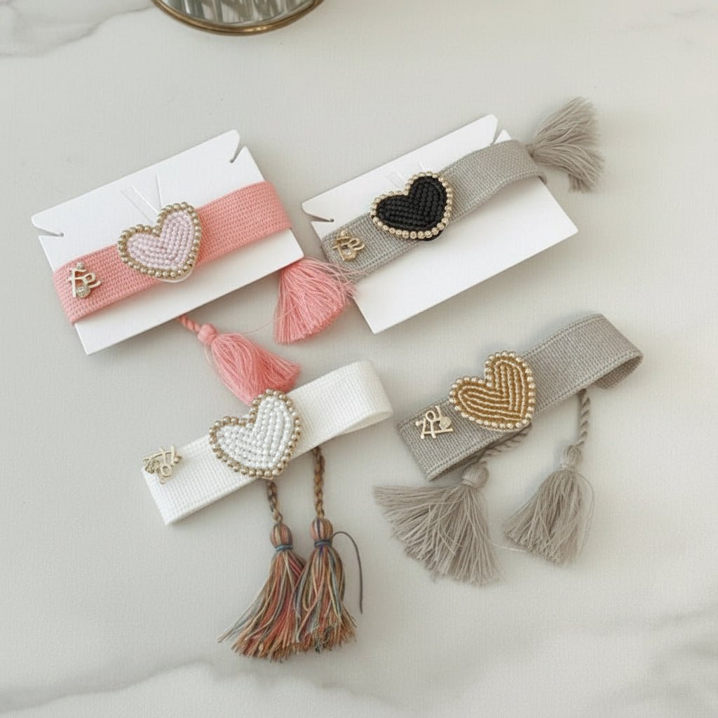 Pulsera Corazón Lleno de Fe Artesanal para Mujer en Hilo | Vanytel - VANYTEL - Vanytel
