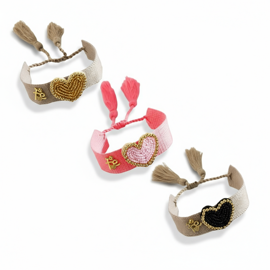 Pulsera artesanal Vanytel, tres colores a escoger, joyería con propósito
