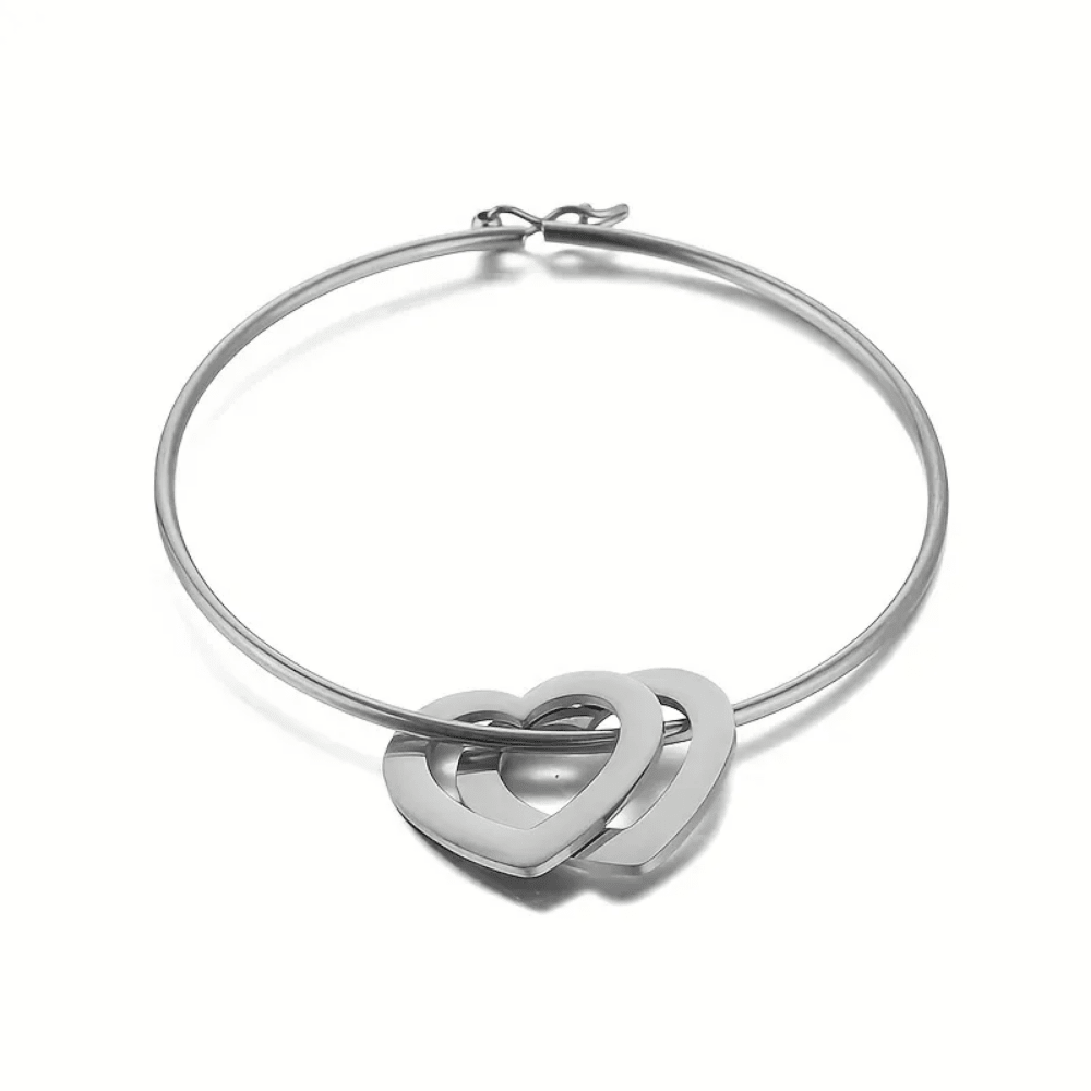 Pulsera Mis Amores Aro Dorados con Dijes de Corazón para Mujer en Acero Inoxidable | Vanytel - VANYTEL - Vanytel