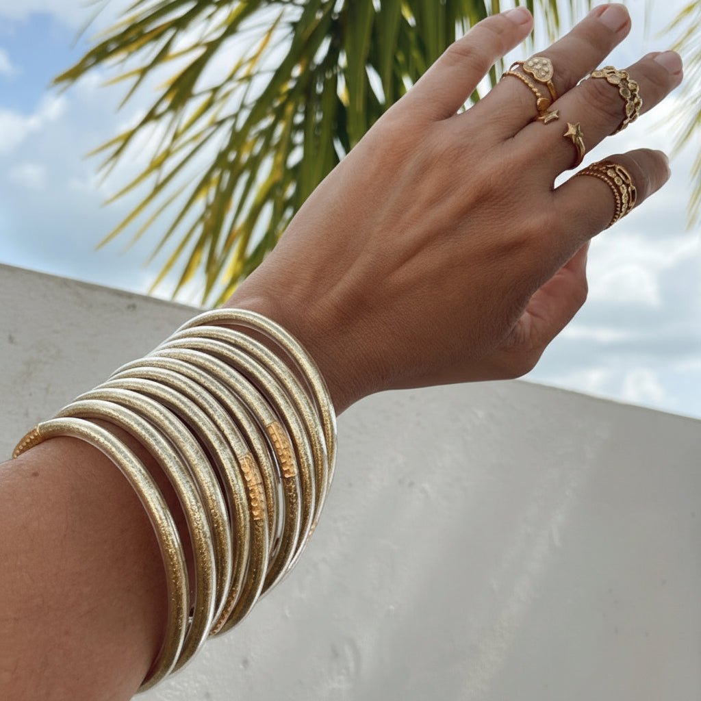 Pulseras Jelly Bangles Mujer en Colores Metálicos | Vanytel - VANYTEL - VANYTEL