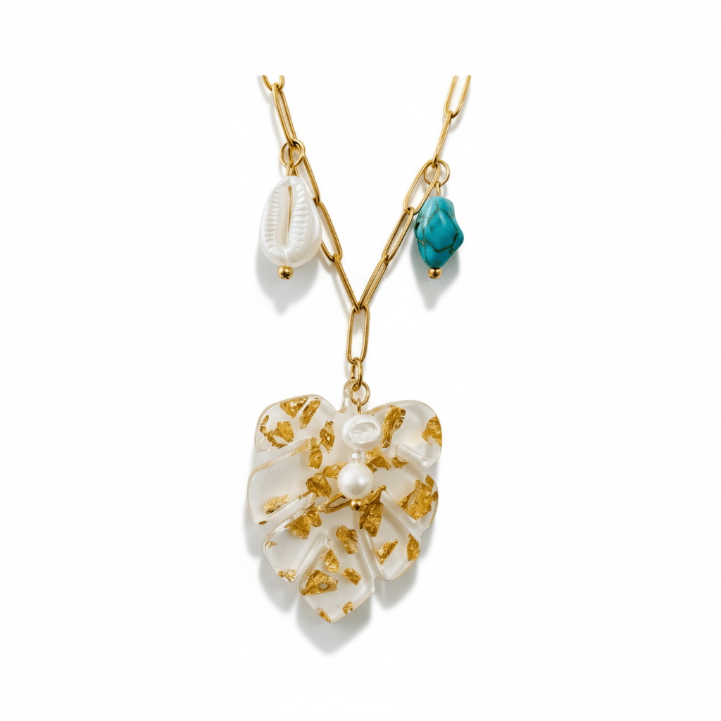 Set Palmera Collar y Pulsera Dorados para Mujer en Acero Inoxidable | Vanytel - VANYTEL - VANYTEL