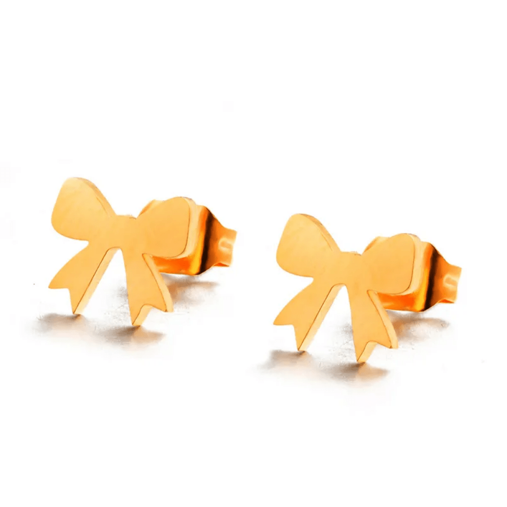 Studs Coquette para Mujer en Acero Inoxidable Dorado y Plateado | Vanytel - VANYTEL - Vanytel