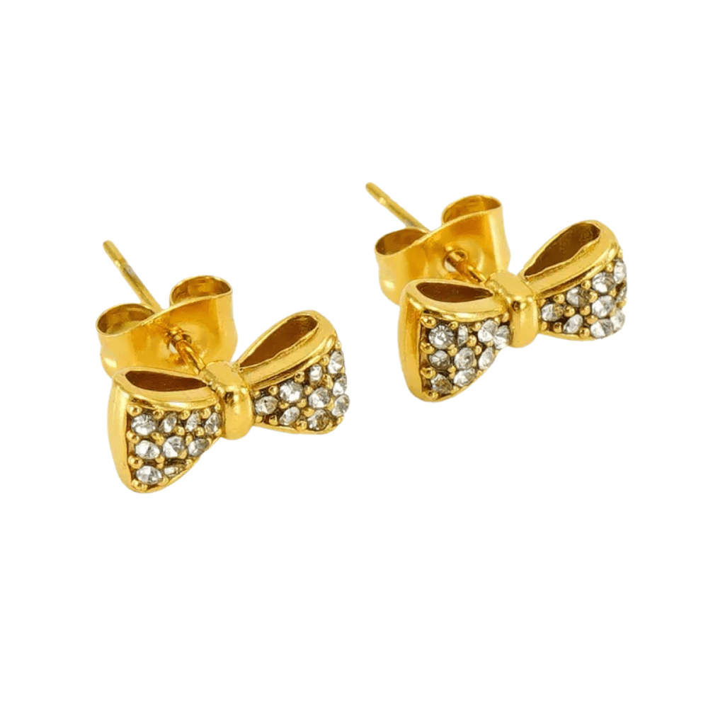 Studs Coquette para Mujer en Acero Inoxidable Dorado y Plateado | Vanytel - VANYTEL - Vanytel