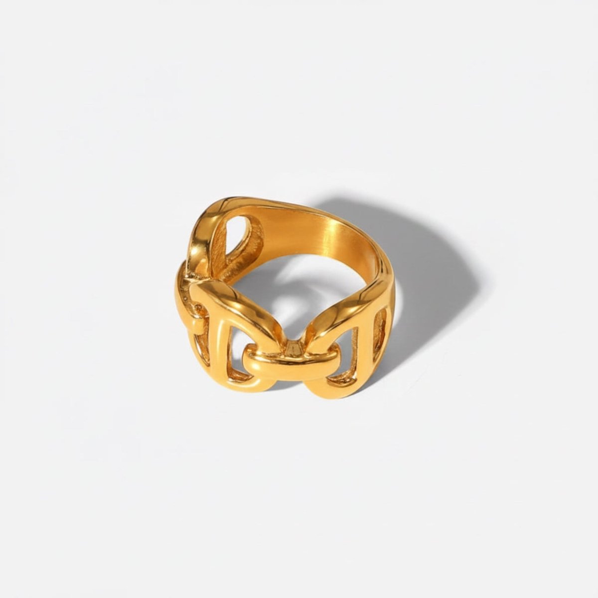 Vanytel Gigi Ring | 18K Gold Plated Stainless Steel Chain Ring for Women | Waterproof & Tarnish Resistant - VANYTEL - Vanytel