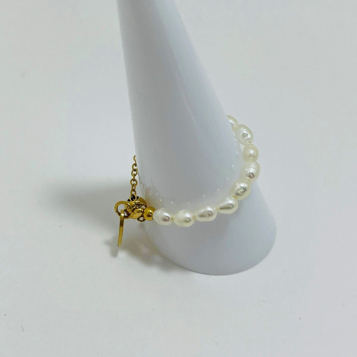 Eternity Ring, Women's Freshwater Pearl Gold Stainless Steel - VANYTEL - Vanytel