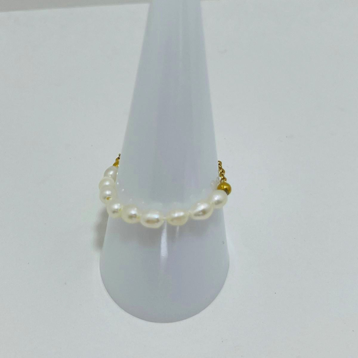 Eternity Ring, Women's Freshwater Pearl Gold Stainless Steel - VANYTEL - Vanytel