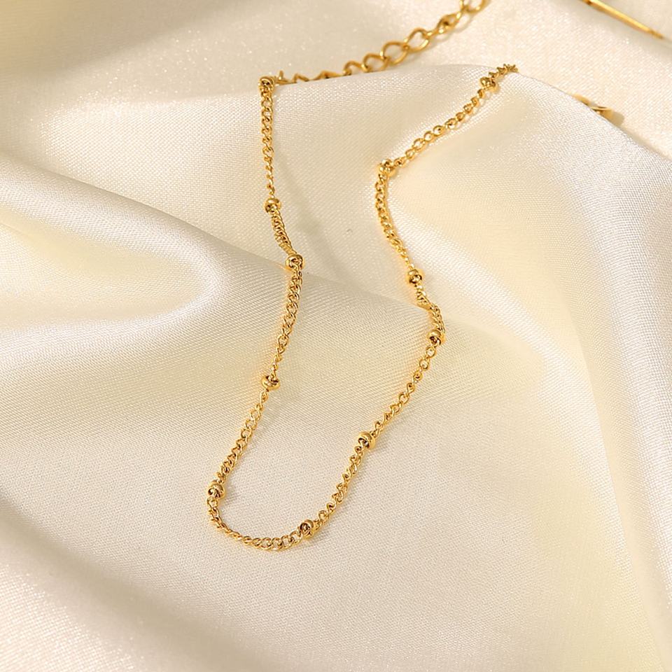 Sofi Anklet, Women, Gold Stainless Steel - VANYTEL - Vanytel