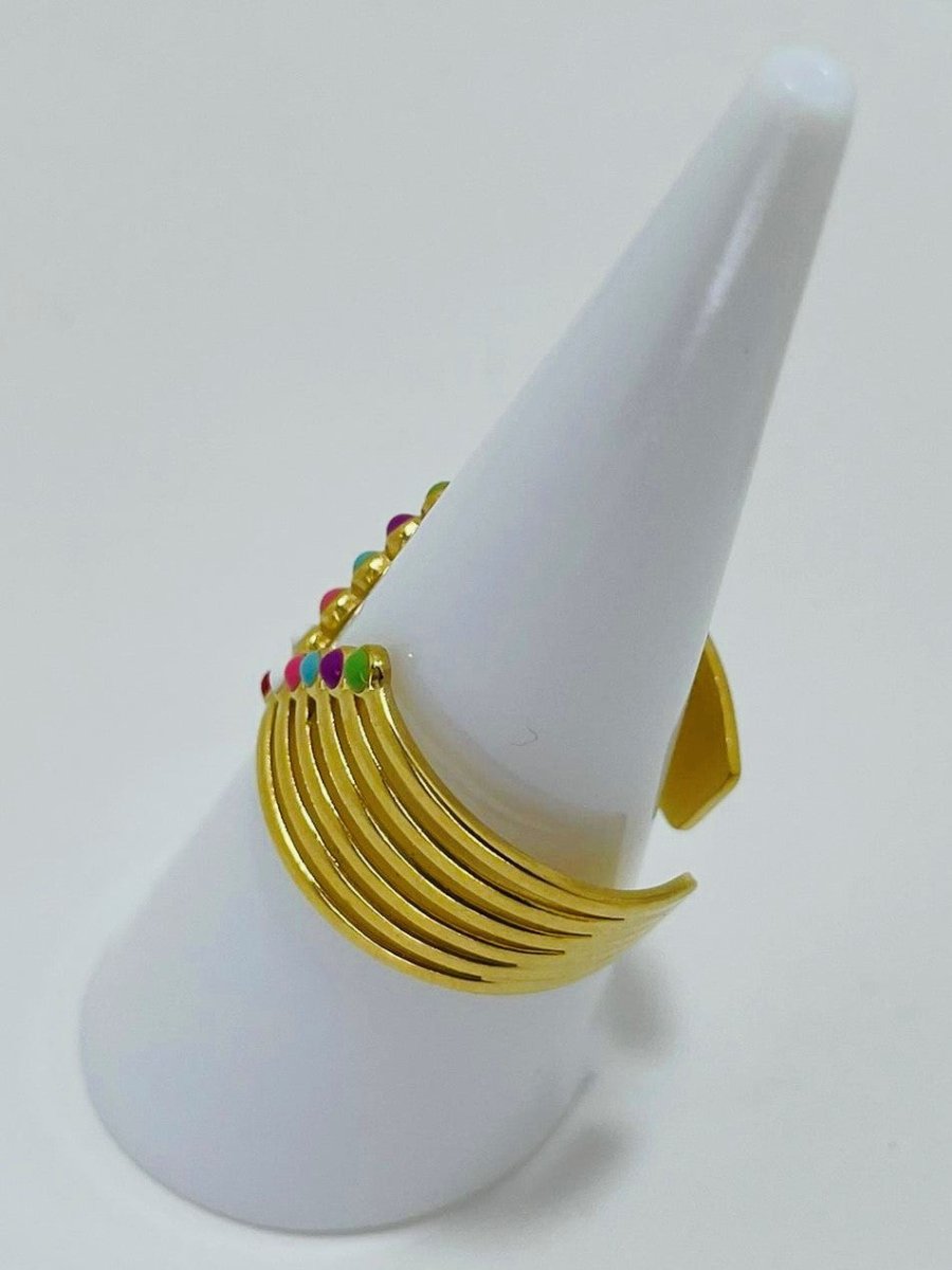 Vanytel V, Women's Colorful Stainless Steel Ring - VANYTEL - Vanytel